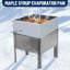 Heavy-Duty Maple Syrup Evaporator Pan - Stainless Steel,1.5mm Thick, Drain Valve & 3/4'' Water Inlet - Durable, Easy Clean Cookware for Maple Syrup Boiling