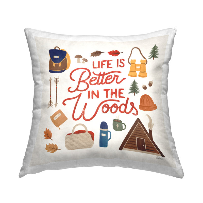 «Life Better In Woods», impression de phrase par Laura Marshall