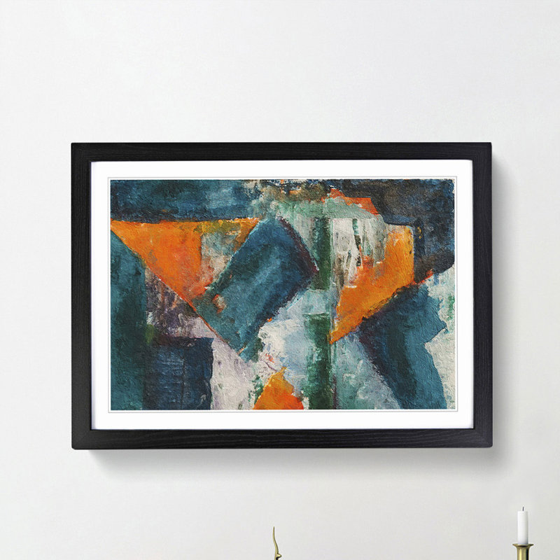 Abstract Vol.62 by S.Johnson - Single Picture Frame Print, 33cm H x 45cm W x 2cm D, Black Framed