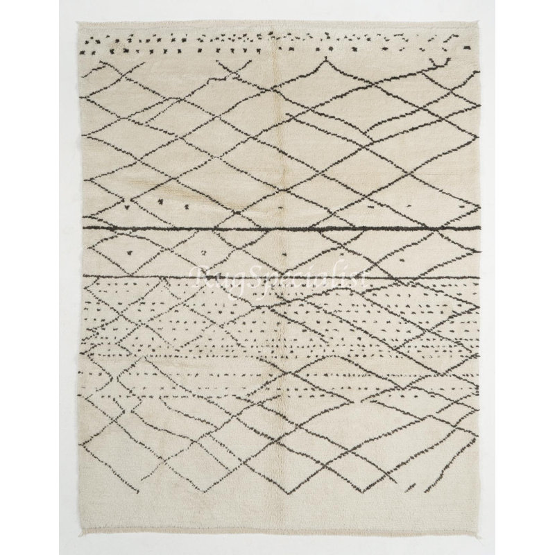 Tapis marocain moderne 100% laine Alezal