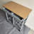 Kitchen Island Cart With Drawers, Lockable Wheels - Rolling Serving Utility Trolley - Mobile Countertop Open Shelf Storage Cabinet Basket For Dining Room, Coffee Bar (Grey)