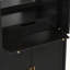 Armoire à vin cannelée moderne avec éclairage DEL-1196096845