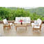 Monterey Outdoor Teak Sofa 3 - Seater with Sunbrella Cushions-12855740