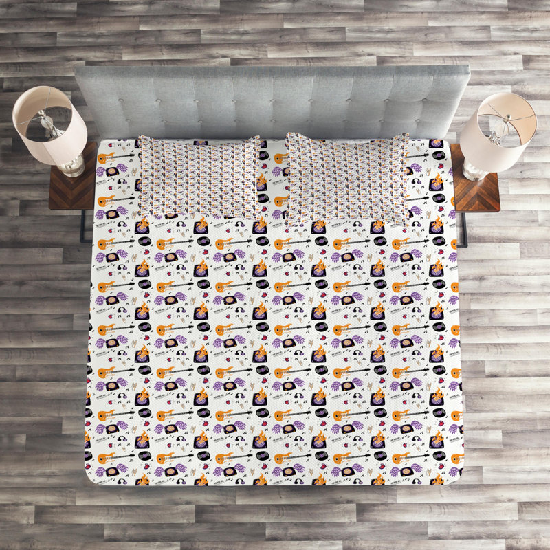 Coverlet, King Bedspread + 2 Shams