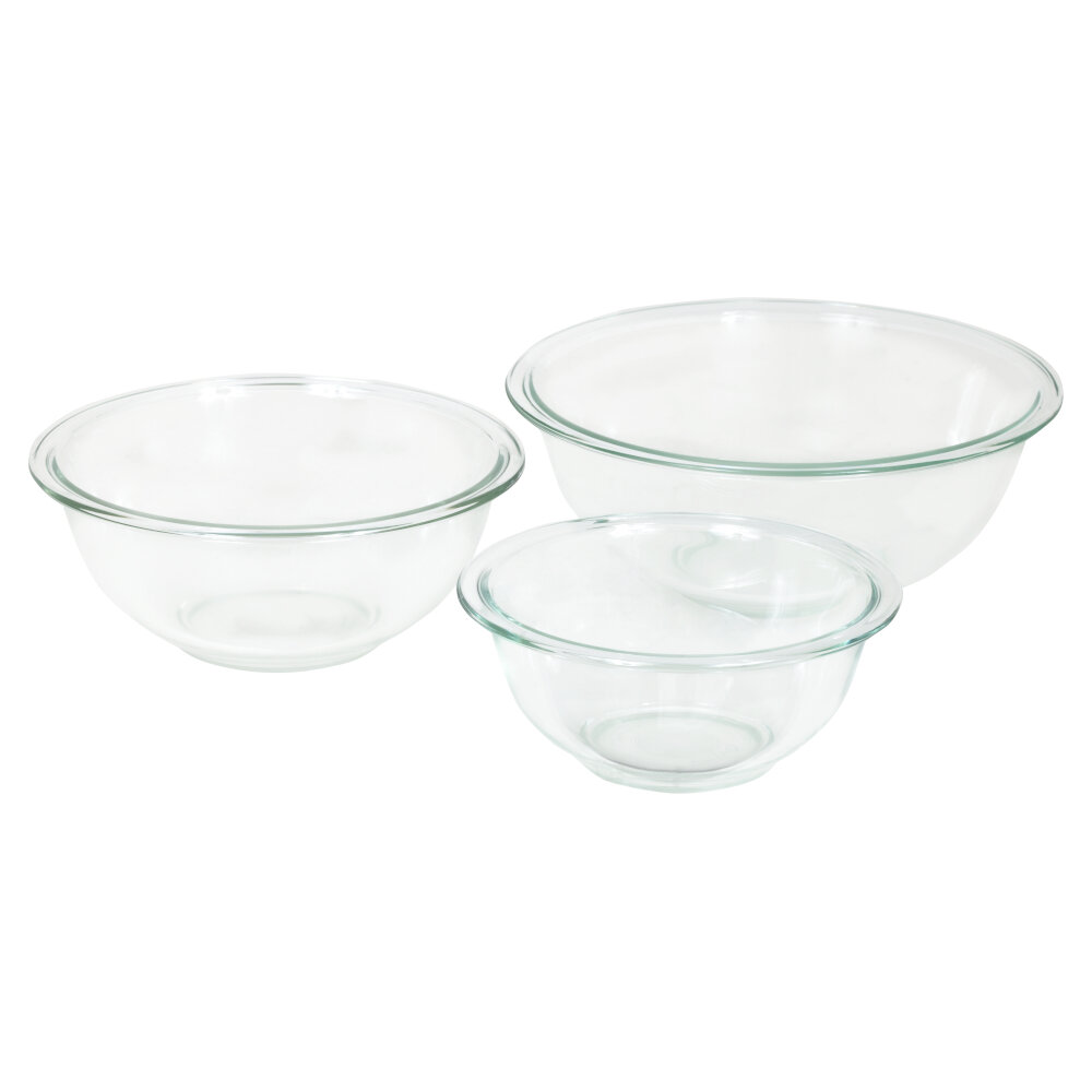 Jong dorp De lucht Pyrex Prepware Glass Nested Mixing Bowl Set & Reviews | Wayfair