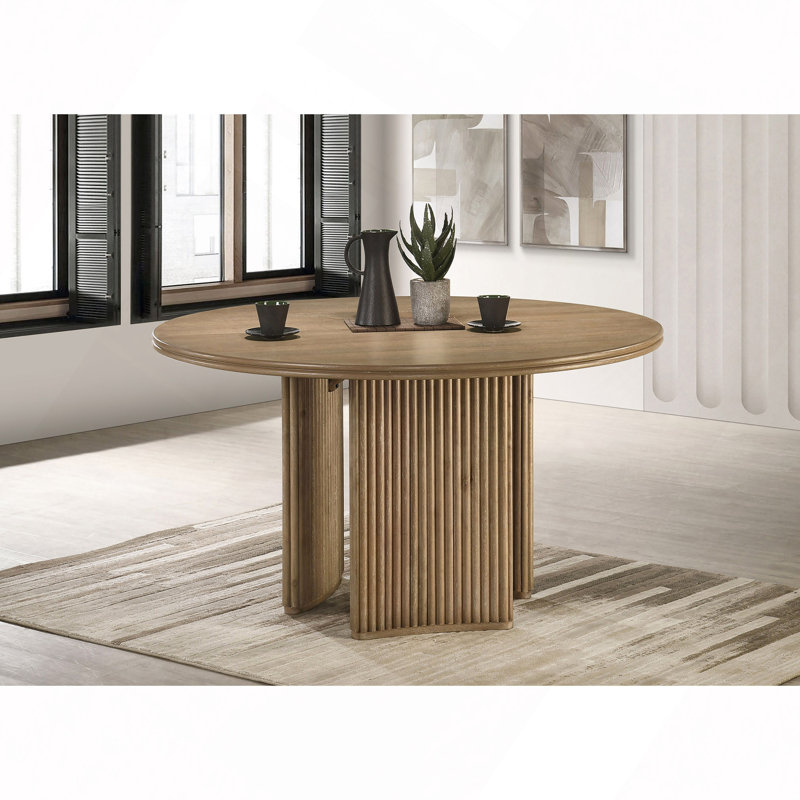Distressed Round Dining Table