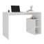 Bureau blanc avec rangement et design minimaliste blanc