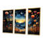 «Fantasy Floral Daydream 3 - Abstract Landscape», art mural-472615512-472615515