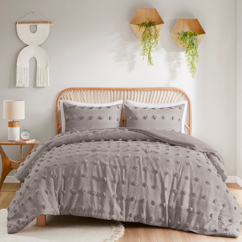 Soft Comforter Full/queen - , , Fashionable Design Bedding Fabric,, Gray