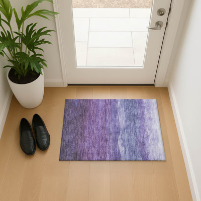 Tapis à rayures Mehara AMF1699 lavable à la machine de qualité supérieure