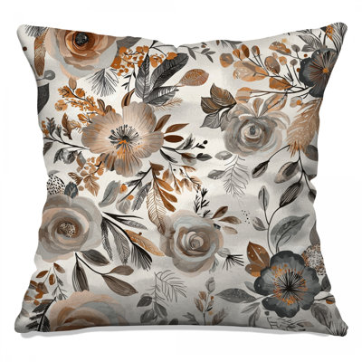 Floral Throw Pillow, Nature Double Sided Pillows