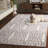 Jardin 852 Hand Tufted Wool/Cotton Vintage Look Rug in Purple/Ivory-142336787