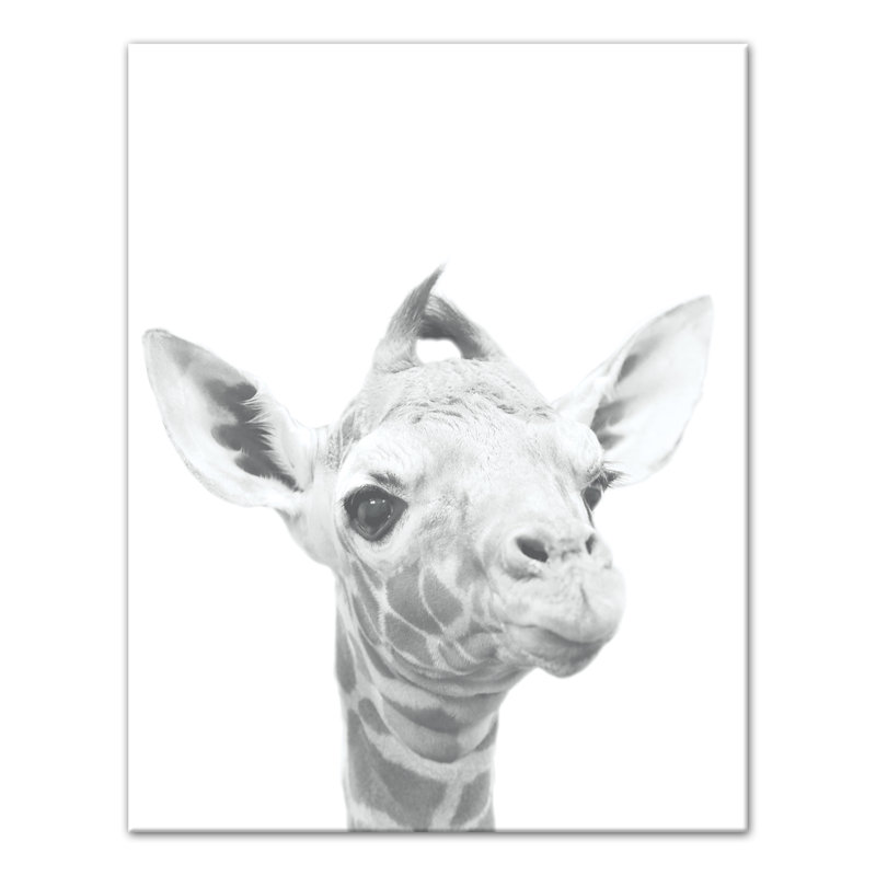 Art sur toile baby giraffe Becerra, H 14 po x l 11 po x P 1,25 po