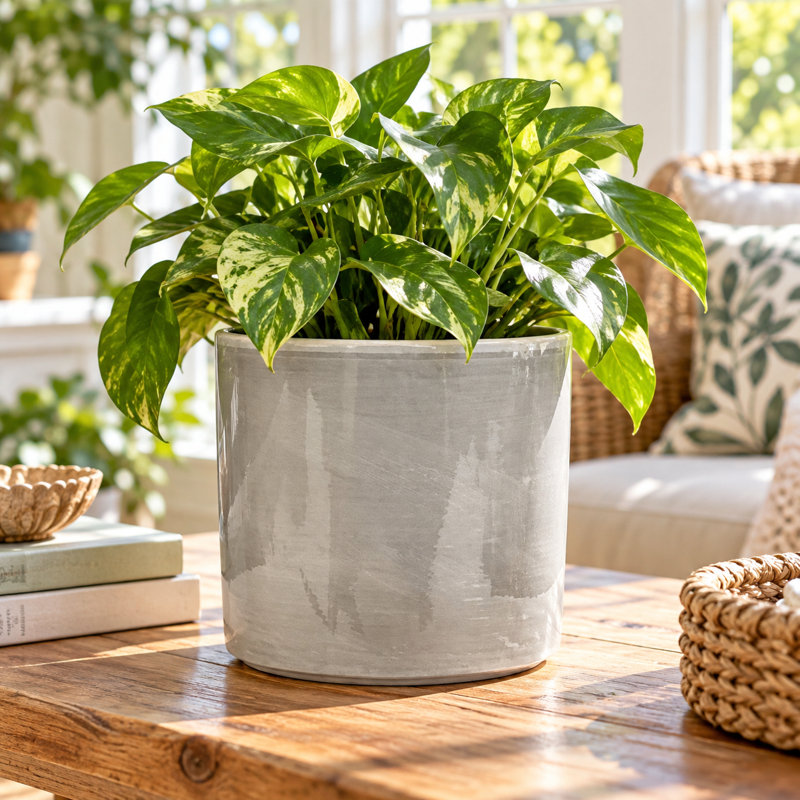 Pot pilier gris granit