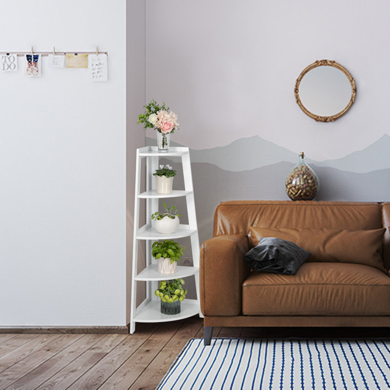 Dierking 117cm H x 39.7cm W Corner Bookcase