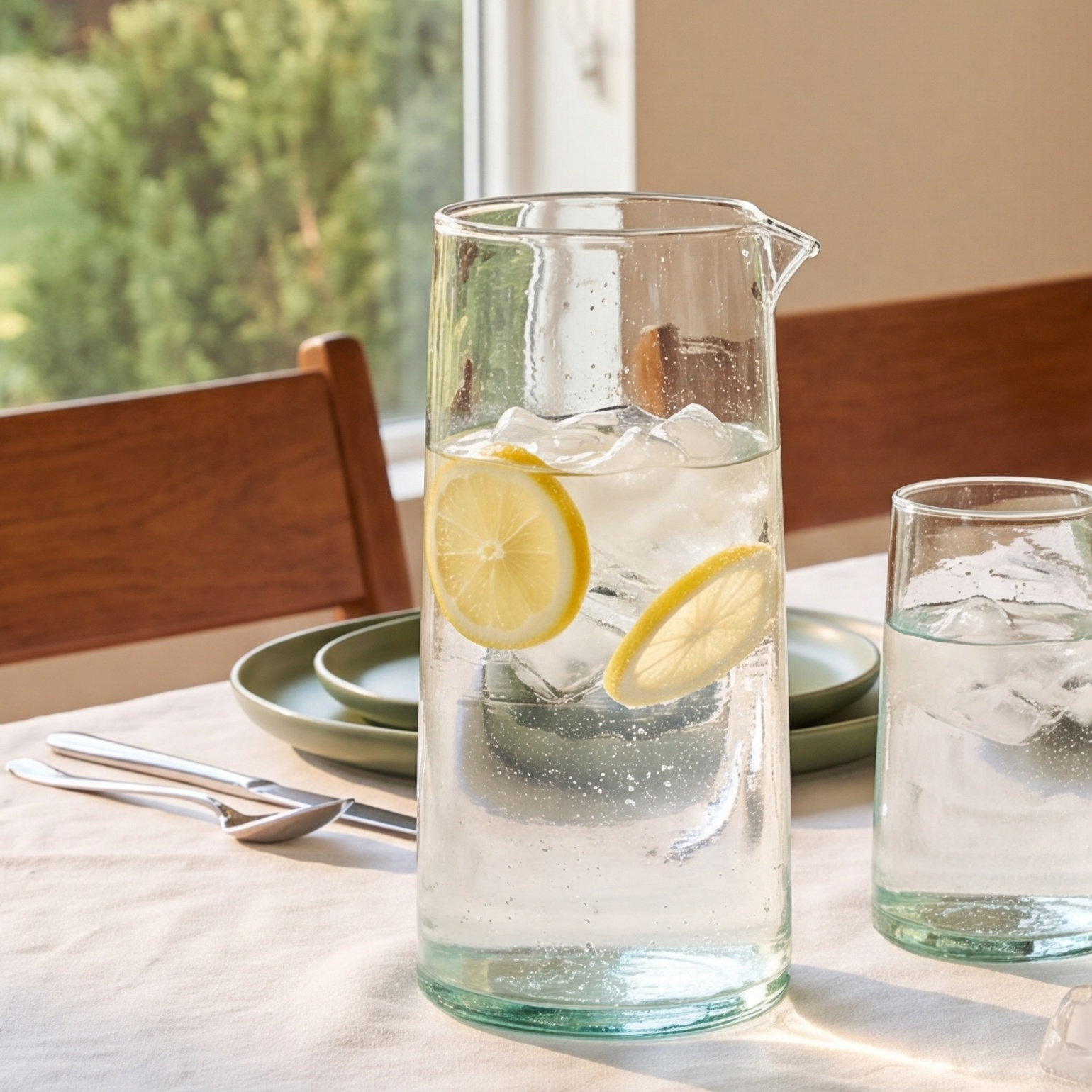 Recycled 34oz. Glass Pitcher
