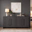Buffet moderne aux bords arrondis de 64 pouces avec 4 portes-299277172