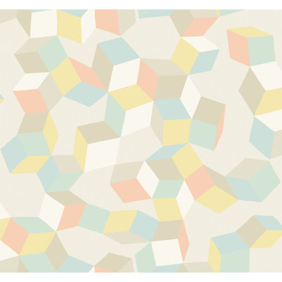 Puzzle Geometric Wallpaper Roll