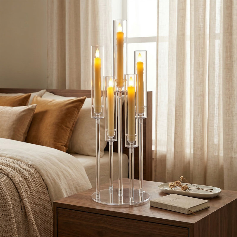 Candelabra with Candle Included, Set of 4