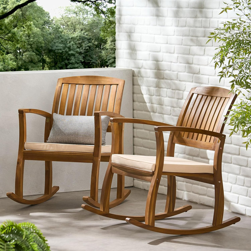 Chaise berçante Broadfoot avec coussin