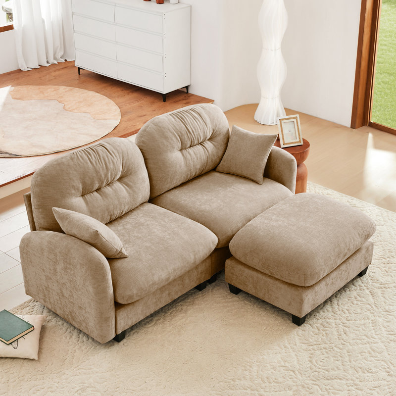 Canapé modulaire à 2 places en chenille de chameau, combinaison flexible, siège ergonomique, pour canapé-lit en forme de L, 2, doux, idéal pour les coins lecture