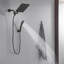 Pluie pluviale de 7 po Pomme de douche murale double 8 jets et pomme de douche à main 2,5 gallons par minute-113472849-113472851
