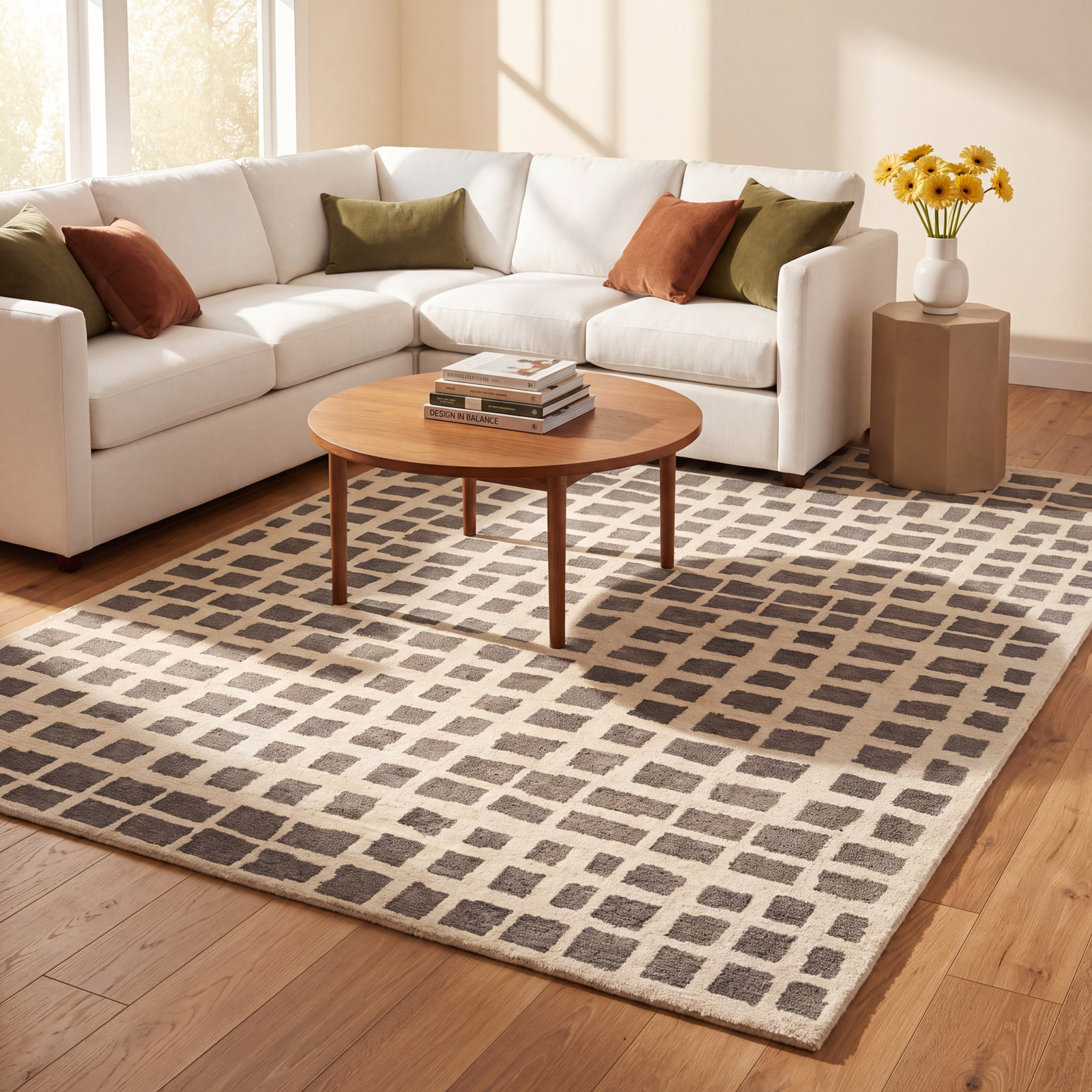 Roeger Hand-Tufted Wool Rug, Rectangle 3' x 5'