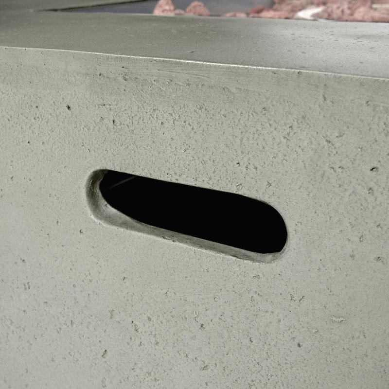 Modern Outdoor Fire Pit, Light Grey