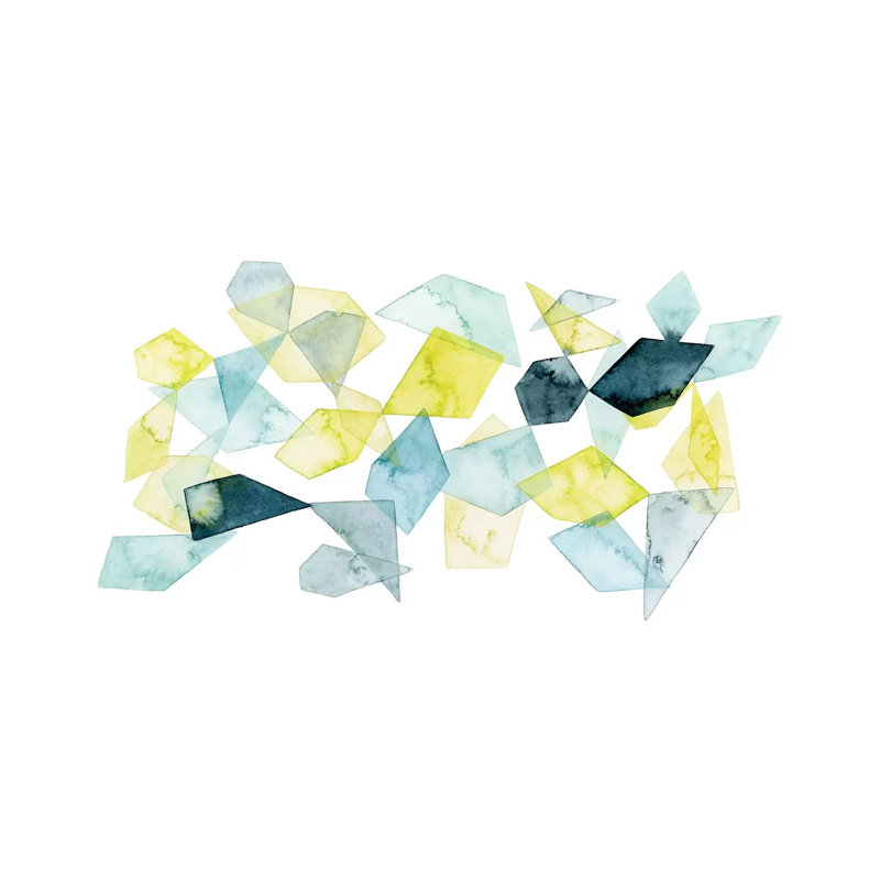 Seaglass Abstract II by Grace Popp - Wrapped Canvas Painting, 20.32 cm H x 30.48 cm W