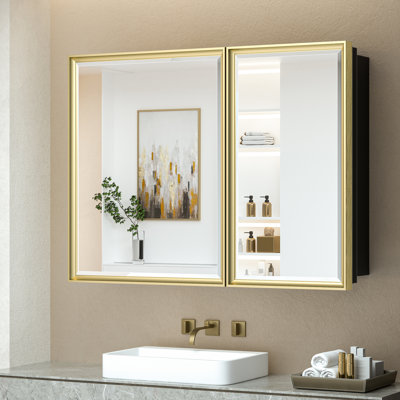 Armoire à pharmacie avec miroir et tablettes Cyrille