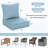 Wynee 24"W X 24"D Outdoor Cushions 6.5'' Deep Seating Cushion Set Indoor and Outdoor Seat / Back Cushion, Only Cushions-1124802907