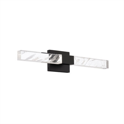 Baton 2 Light Crystal LED Wall Sconce