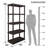 Large 5-Tier Interlocking Shelving Unit, 18 X 36 X 74"-735203265