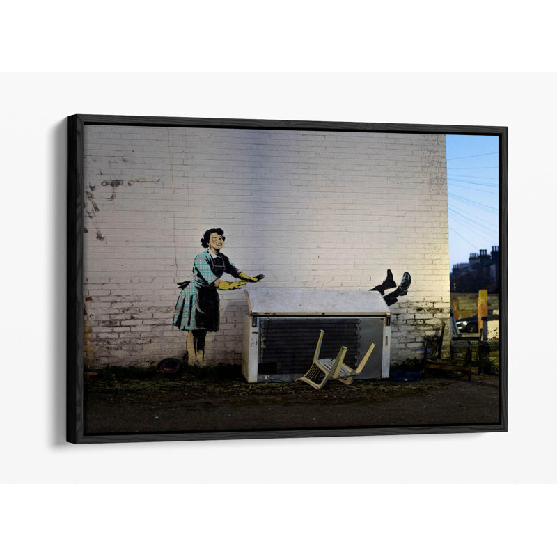 Wrapped Canvas Print, 30.48 cm H x 45.72 cm W, Black