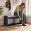 Banc de rangement pour hall d'entrée Vintage - 48 po-1135307077