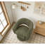 Fauteuil demi-tonneau, fauteuil d'appoint pivotant