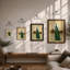 Peacock On The Shelf Minimalist - Print-1272085915-1272085913