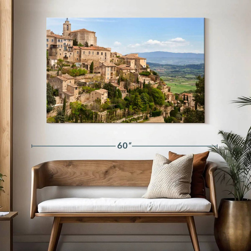 Gordes en France, H 34 po x l 51 po