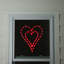 Décoration de fenêtre 17 "illuminée à double cœur pour la Saint-Valentin
