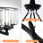 8 - Light Geometric Wagon Wheel Chandelier Round Pendant Ceiling Light Iron Frame With Accent Crystal