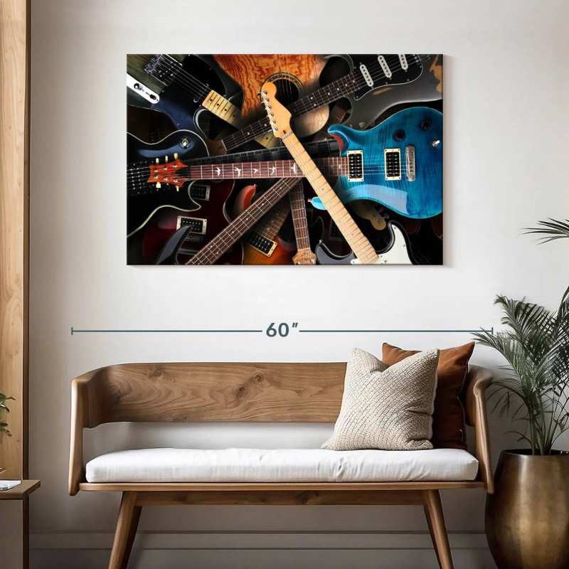Abarca Guitar Collection, 30" H x 45" W