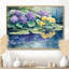 Imina hortensias et lys par le lac II - hydrangées grand art mural-837242096-1061779477-837242088