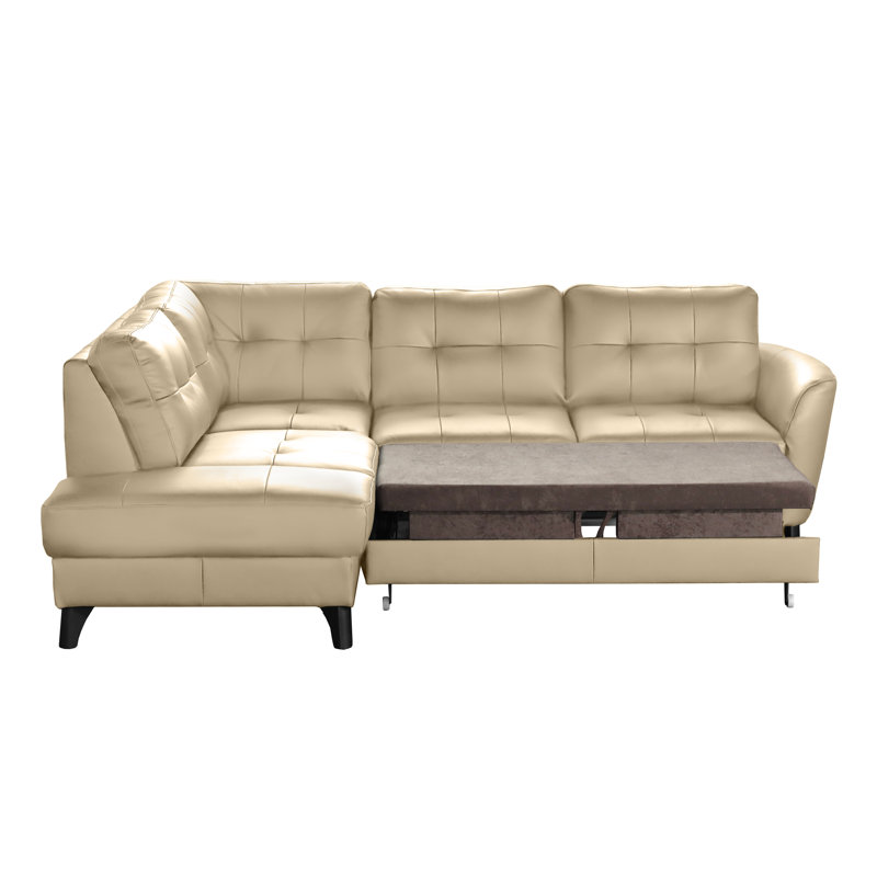 Hunnewell Sleeper Corner Sofa, Left Hand Facing, Beige