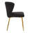 4 Piece Modern Tufted Velvet Wingback Side Chair with Metal Legs-1387768402