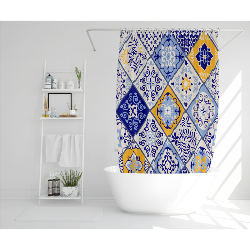 Lizbeth Polyester Shower Curtain Set