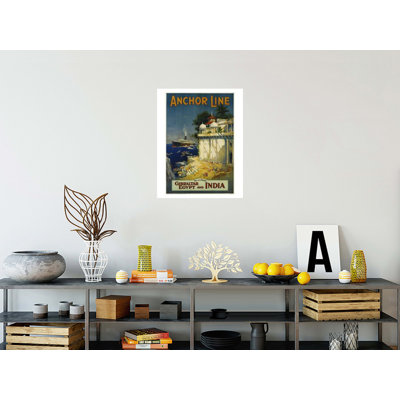 Affiche de voyage «Anchor Line» par W. Welsh - Estampe numérique