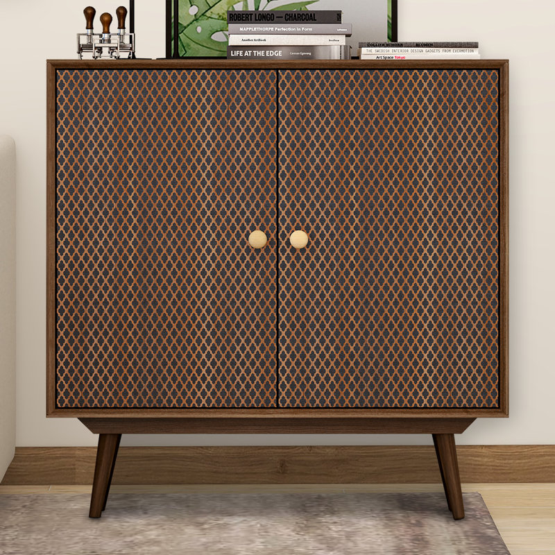 Armoire décorative en plastique à 2 portes