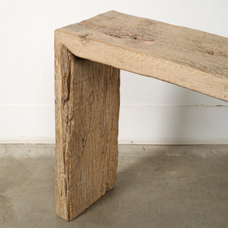 Console en bois massif, H 34 po x l 120 po x P 15 po