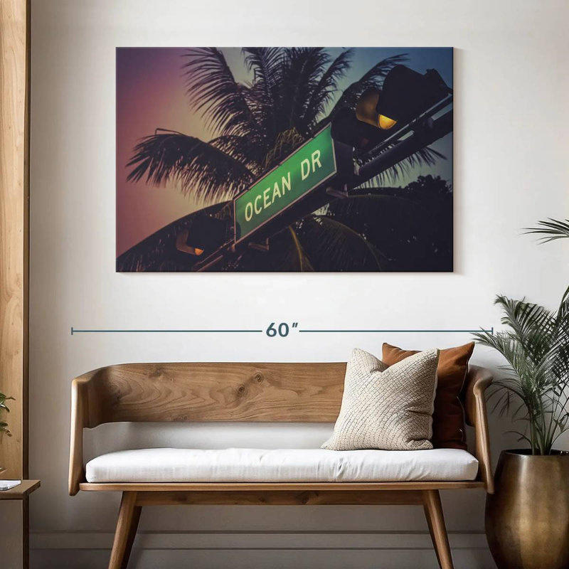 Ravi Miami Ocean Drive, 32" H x 48" W