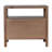 Vlad Scallop 2 Drawer Nightstand, Medium Brown